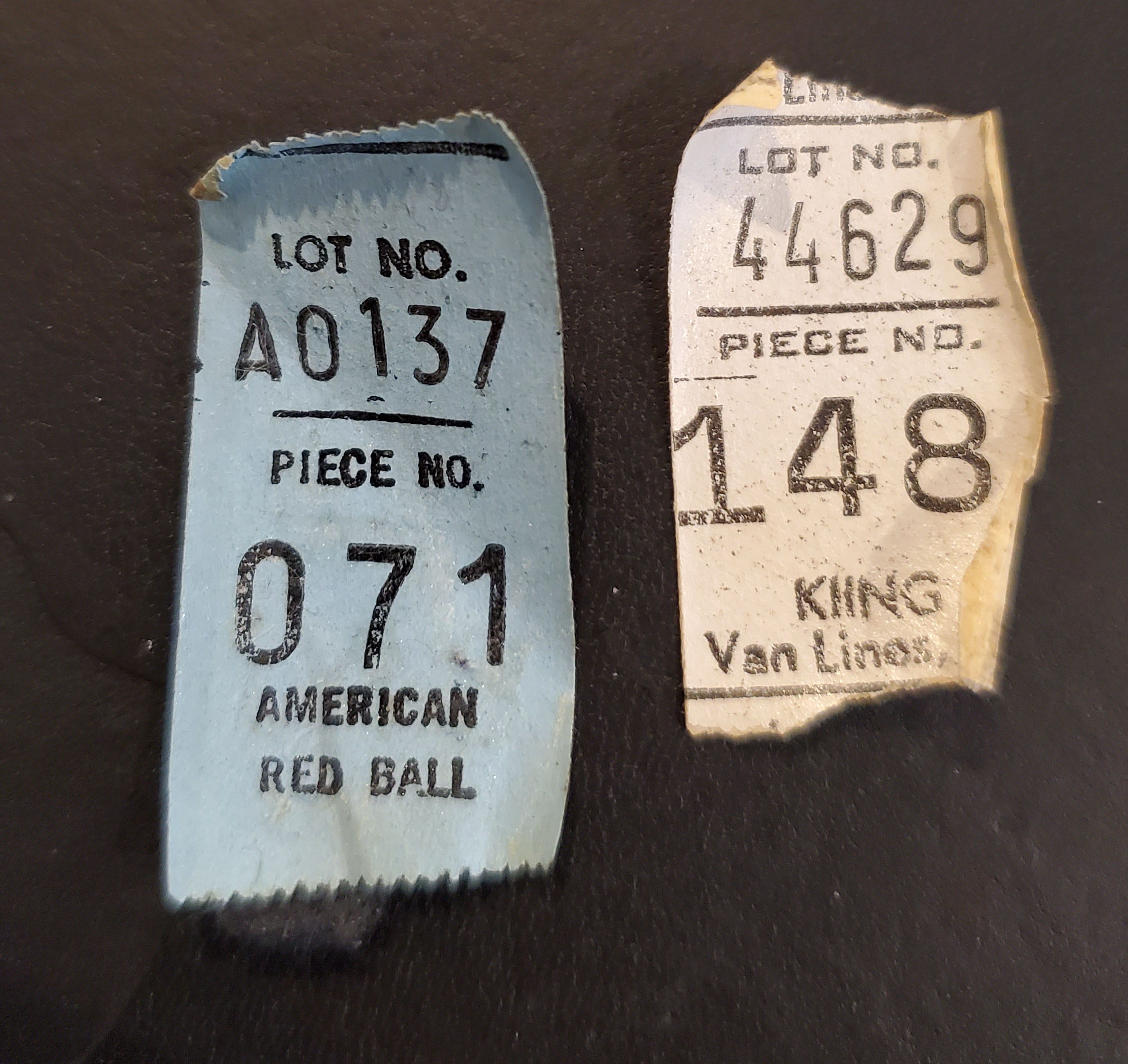 Photo of moving tags